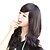 cheap Synthetic Trendy Wigs-Synthetic Wig With Bangs Women&#039;s Black Wig Daily