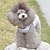 voordelige Hondenkleding-Kat Hond T-shirt Puppykleding Hart Verjaardag Casual / Dagelijks Verjaardag Hondenkleding Puppykleding Hondenoutfits Ademend Grijs Kostuum voor mannetjes- en vrouwtjeshonden Katoen XS S M L XL