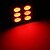 economico Lampadine alogene-5050 SMD 6 LED rosso cupola lampadina per interni auto con 3 adattatori