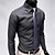 abordables Camisas de hombre-Camisa a rayas con estilo Slim Fit de manga larga para Hombres