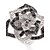 voordelige Ring-Statement Ring zwart/wit Verzilverd Feest Dagelijks Causaal Kostuum juwelen
