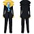 cheap Anime Costumes-Inspired by One Piece Brook Anime Cosplay Costumes Japanese Cosplay Suits Color Block Coat Pants Tie For Men&#039;s