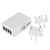 cheap AC Adapter &amp; Power Cables-USB Travel Charger with 6 USB Ports for Iphone Samsung Mobile Phone