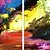 cheap Top Artists&#039; Oil paitings-IARTS®Hand Painted Oil Painting Abstract Mount with Stretched Frame Set of 3 Ready to Hang