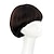 cheap Synthetic Trendy Wigs-Synthetic Wig Straight Straight Bob With Bangs Wig Dark Auburn#33 Dark Wine Auburn Black Synthetic Hair 8 inch Women‘s Red Black Brown hairjoy Christmas Party Wigs