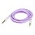 levne Sluchátka-Weave Line Audio Jack pro připojení kabelu (Purple 1,0 m)