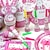 cheap Party Supplies-&quot;Sweet Girl&quot; Party Supplies for Baby Shower - Set of 84 Pieces