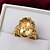 olcso Gyűrűk-High Quality Gyönyörű Aranyozott törlése Cubic Zirconia Ovális Piercing Női gyűrű