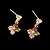 abordables Boucle d&#039;Oreille-Jian Feng conception unique Zircon or 18K Boucles d&#039;oreilles ERZ0192