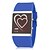 cheap Fashion Watches-Women&#039;s Wrist Watch LED Silicone Band Heart shape / Fashion Black / White / Blue / Two Years / Maxell626+2025