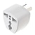 billige Vekselstrømadapter og strømkabler-Universal AU Port Travel Power Adapter Plug (250V, hvid)