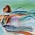 cheap Top Artists&#039; Oil paitings-IARTS®Hand Painted Oil Painting People The Girl Dance Ballet with Stretched Frame Ready to Hang