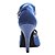 Недорогие Обувь для латиноамериканских танцев-Жен. Обувь для латины Сандалии Сатин Кристаллы Синий / фиолетовый / Бальные танцы / Кожа / EU39