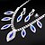 cheap Jewelry Sets-Wedding Blue Elegant Rhinetone Crytal Earring &amp; Necklace Jewelry et