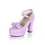 abordables Chaussures Femme-Chunky pompes talon talon / talons de simili-cuir femmes avec bowknot (plus de couleurs)