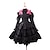 cheap Anime Costumes-Inspired by Date A Live Kurumi Tokisaki Anime Cosplay Costumes Japanese Cosplay Suits Dresses Bowknot Top Skirt Headband For Women&#039;s