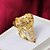olcso Gyűrűk-High Quality Gyönyörű Aranyozott törlése Cubic Zirconia Ovális Piercing Női gyűrű