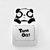 billiga Väggklistermärken-Djur Panda Switch Sticker Wall Stickers