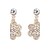 cheap Earrings-Btime Women&#039;s Fashion Flower Diamond Earrings