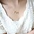 cheap Necklaces-Women&#039;s White Pendant Necklace Princess Heart Love Simple Style Alloy Necklace Jewelry For Party Daily Casual