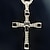 preiswerte Religiöser Schmuck-Herren Anhänger Halskette Kreuz damas Film-Schmuck Christus Aleación Silber Modische Halsketten Schmuck 1pc Für Weihnachts Geschenke Normal Alltag