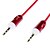 abordables Accesorios para Auriculares-3.5mm audio jack Line Primavera Cable de conexión (0,6 m Rojo)