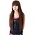 cheap Synthetic Trendy Wigs-fashion hair long straight synthetic full bang wigs 3 colors available