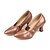 abordables Chaussures de Danse-Femme Modernes Similicuir Talons Talon Bas Bronze Noir Argenté Violet Non Personnalisables