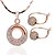 cheap Jewelry Sets-Women&#039;s Crystal Jewelry Set - Rose Gold, Diamond, Imitation Diamond Screen Color