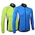 economico Abbigliamento ciclismo donna-Arsuxeo Per uomo Manica lunga Maglia da ciclismo Bicicletta Maglietta/Maglia Verde Blu