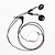 economico Cuffie TWS wireless-Di alta qualità 3,5 millimetri cuffie telescopiche filo degli auricolari Cuffie per MP3 / MP4/PC cuffie (Silve + nero)