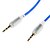 voordelige Hoofdtelefoonaccessoires-3.5mm Spring Line audio jack aansluitkabel (Blauw 0,2 m)