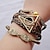 cheap Bracelets-Women&#039;s Leather Bracelet Layered Stacking Stackable woven Owl Wings Infinity Ladies Personalized Casual Faux Leather Braided / Cord Leather Bracelet Jewelry Brown For Party Gift Casual Daily