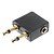 billige Lydkabler-3,5 mm stereoplugg adapter (svart)