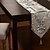 ieftine Fețe de masă decorative-argint poli-mătase jacquard floral alergător de masă