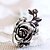 cheap Rings-Women&#039;s Statement Ring Alloy Ladies Personalized Vintage Party Daily Jewelry Hollow Out Artisan Roses Flower