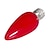 お買い得  電球-zdm 1pc e14 3mmディップled赤キャンドルライトAC 220-240v装飾小型パワーナイトランプ