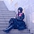 baratos Fantasias Anime-Inspirado por Data de um show Kurumi Tokisaki Anime Trajes de cosplay Japanês Trajes de cosplay Vestidos Laço Blusa Saia Bandana Para Mulheres