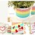 cheap Office Products-Colorful Rainbow Design Tapes(Set Of 10) For School / Office