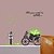 cheap Wall Stickers-1PCS Colorful Removable Bicycle with Flower Wall Sticker