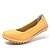 levne Dámská obuv-Kožené dámské s plochou paty Comfort Byty Obuv (více barev)