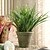 お買い得  造花-13H &quot;緑色植物+ヨーロッパタイプ、スタイルの陶製の花瓶