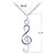 cheap Necklaces-Women&#039;s Pendant Necklace Music Music Notes Silver Plated Gold Plated Silver Necklace Jewelry For Daily