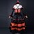 billige Anime-kostumer-Inspireret af Date A Live Kurumi Tokisaki Anime Cosplay Kostumer Cosplay Kostumer Vintage Uden ærmer Top / Nederdel / Ærmer Til Dame / Satin