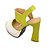 billige Kvindesko-Faux Læder Kvinders Chunky Heel Platform Sandaler Sko (flere farver)