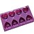 cheap Cake Molds-8 Cups Heart Shape Muffin Cake Mould, Silicone Material, Random Color