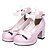 abordables Chaussures de Lolita-Robe Chaussures Lolita Classique / Traditionnelle Classic Lolita Talon haut Chaussures Nœud papillon 6.5 cm CM Noir / Jaune / Rose Pour Femme Cuir PU / Cuir polyuréthane Déguisement d&#039;Halloween