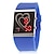 cheap Fashion Watches-Women&#039;s Wrist Watch LED Silicone Band Heart shape / Fashion Black / White / Blue / Two Years / Maxell626+2025