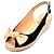 preiswerte Damenschuhe-Segeltuch-Frauen Keilabsatz Slingback Sandalen Schuhe mit Bowknot (weitere Farben)