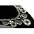 preiswerte Vip Deal-Diezhilian Damenmode Große Blumen-Edelstein-Halsketten-40 * 7 * 0.3cm